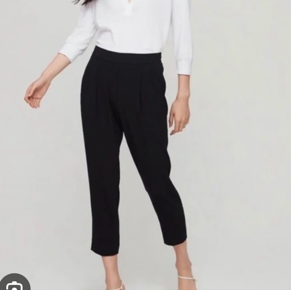 Babaton  Conan cropped pleated pull on pants Sz 8